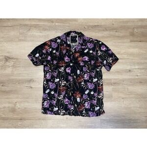Cactus Man Ricky Singh Men's Sz M Floral Hawaiian Button-Up Shirt Short Sleeve